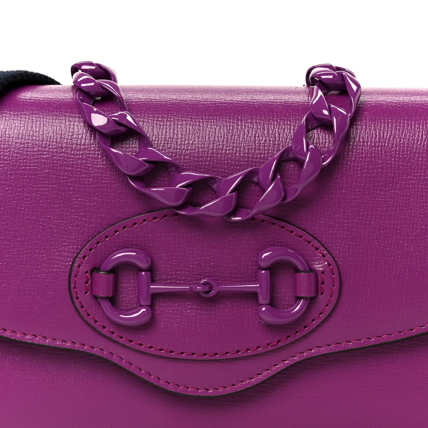 Azalea Calfskin Web Small Horsebit 1955 Crossbody Bag Spicy Cyclamin