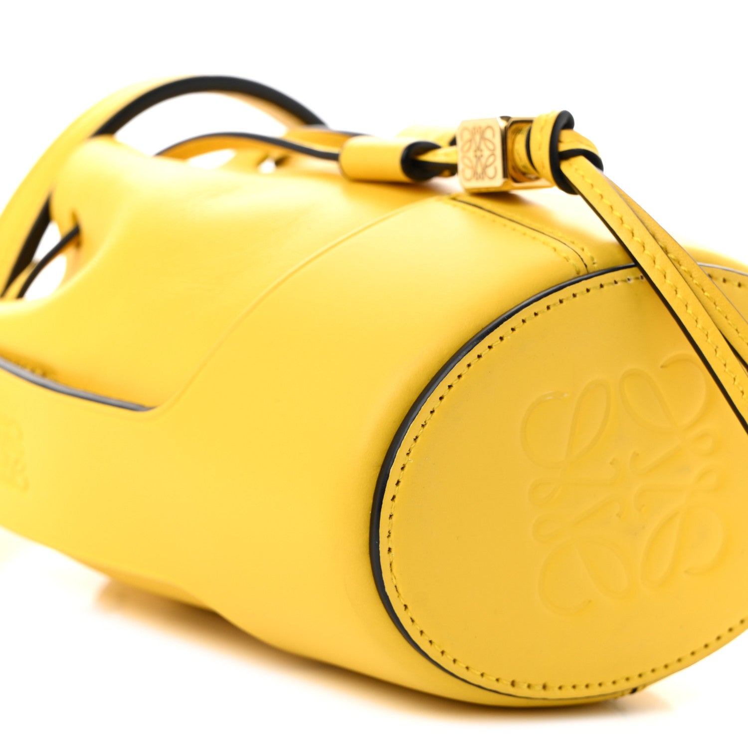 Loewe Calfskin Mini Balloon Bucket Bag Yellow 9 of 10