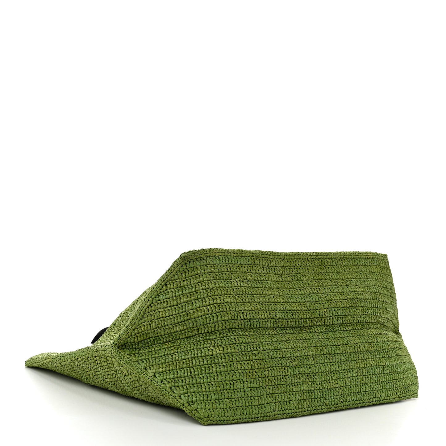 Raffia Paulas Ibiza Fold Shopper Tote Green