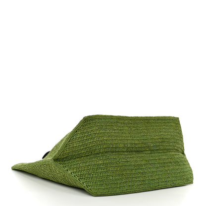 Loewe Raffia Paulas Ibiza Fold Shopper Tote Green 4 of 9