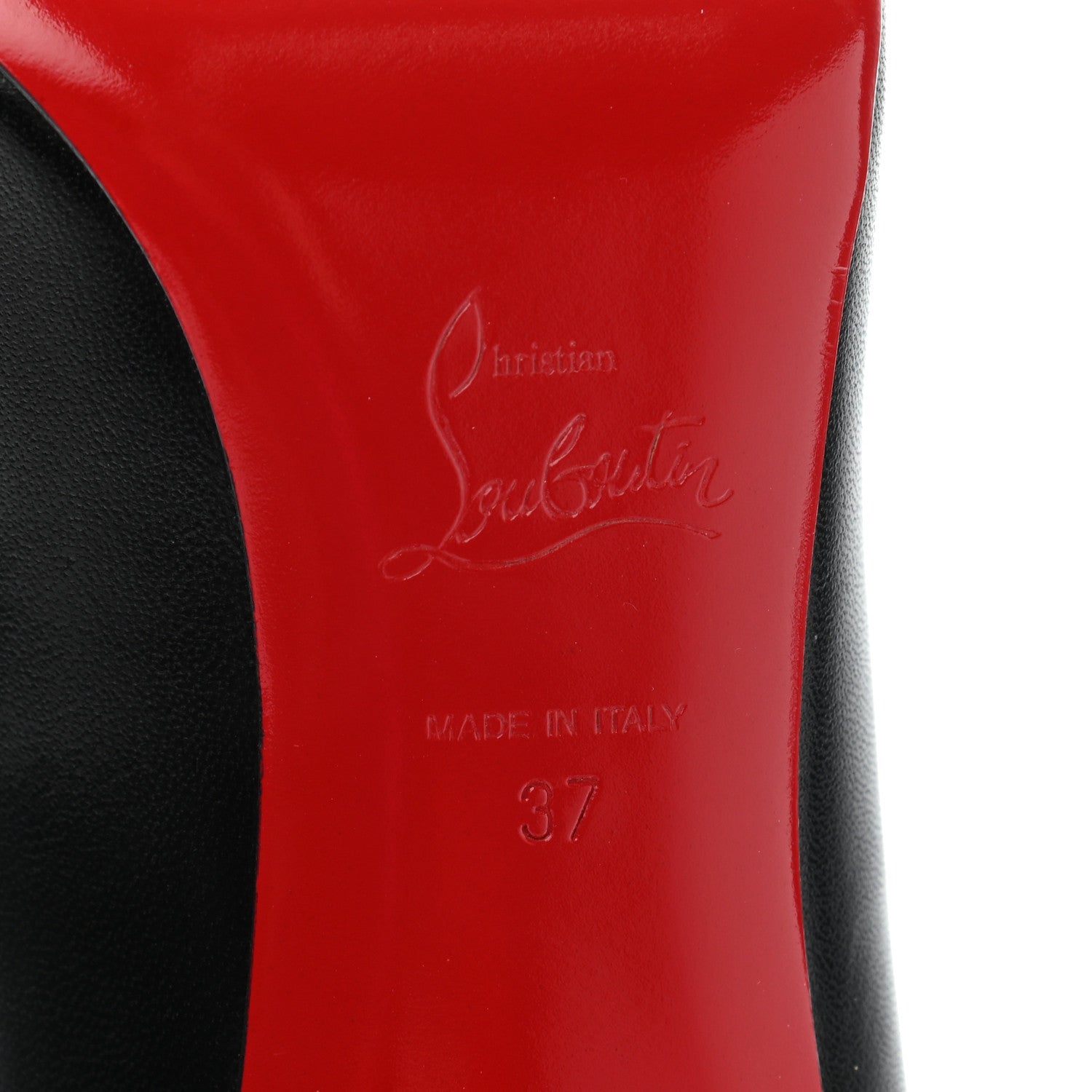 Christian Louboutin Shiny Nappa Pigalle 85 Pumps 37 Black 6 of 9