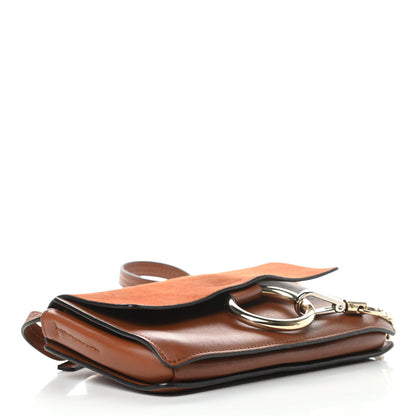 Chloe Suede Calfskin Small Faye Shoulder Bag Tobacco 4 of 13
