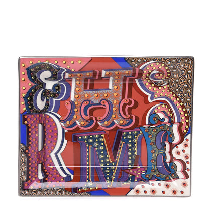 Hermes Porcelain Electrique Change Tray Pourpre 1 of 5