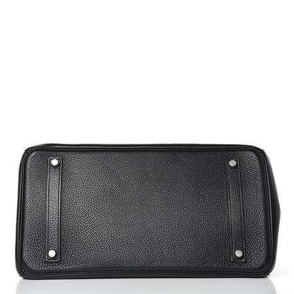Hermes Taurillon Clemence Birkin 35 Black 5 of 33