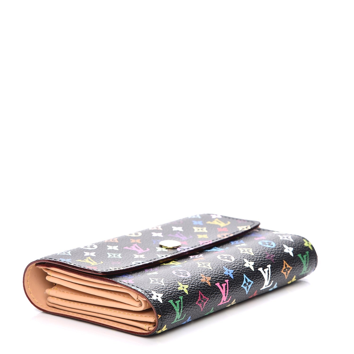 Louis Vuitton Monogram Multicolor Alexandra Wallet Black 4 of 10
