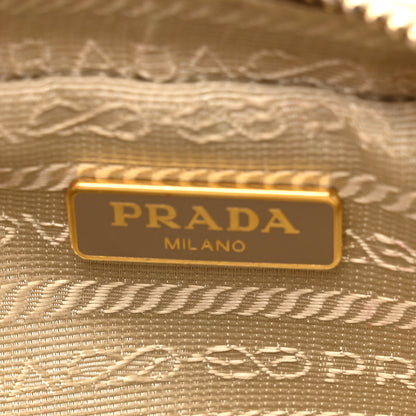 Prada Saffiano Lux Mini Top Handle Crossbody Bag Platino 6 of 13