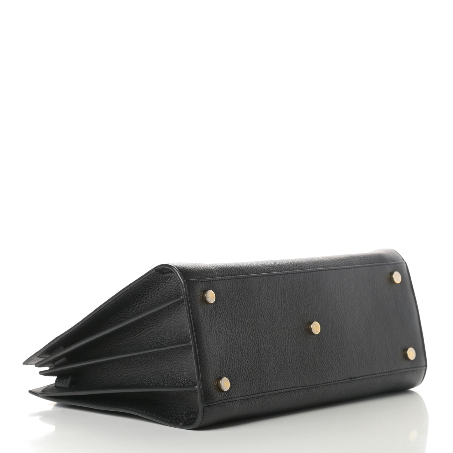 Grained Calfskin Small Sac De Jour Black