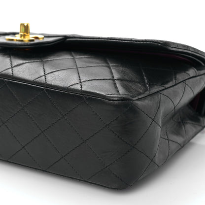 Chanel Lambskin Quilted Medium Double Flap Black 10 of 10