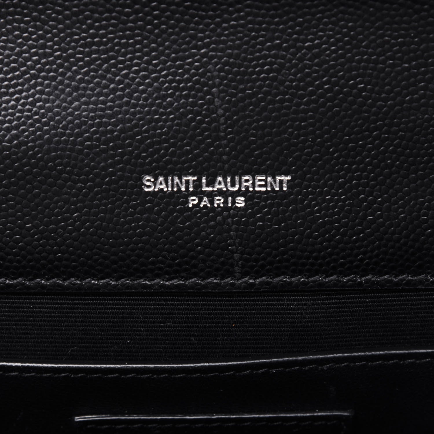Saint Laurent Grain De Poudre Textured Mixed Matelasse Triquilt Medium Monogram Satchel Black 6 of 16