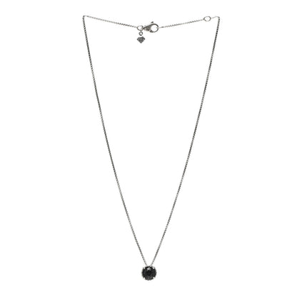 David Yurman Sterling Silver Black Orchid 8mm Petite Chatelaine Pendant Necklace 3 of 5