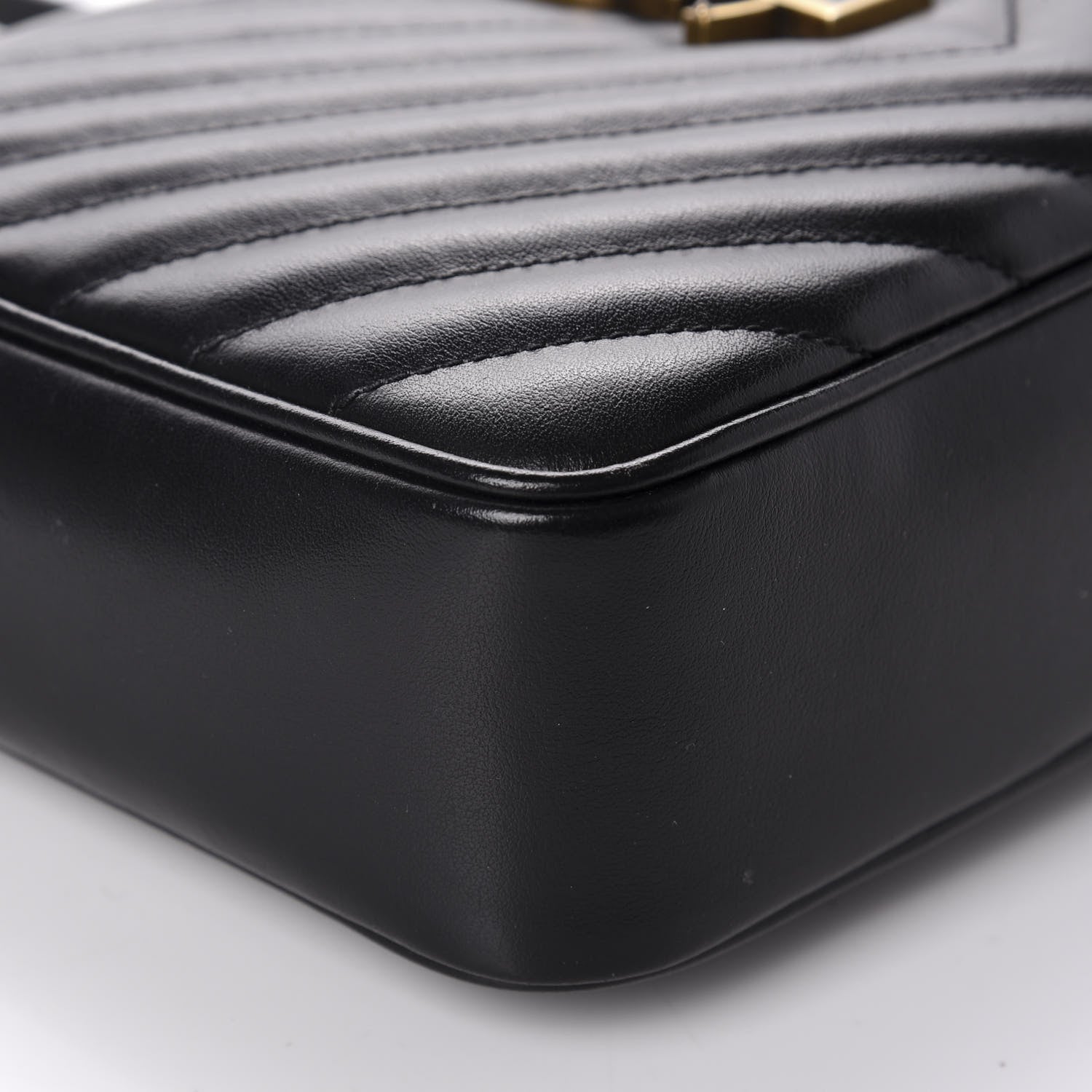 Saint Laurent Calfskin Matelasse Monogram Lou Camera Bag Black 6 of 10
