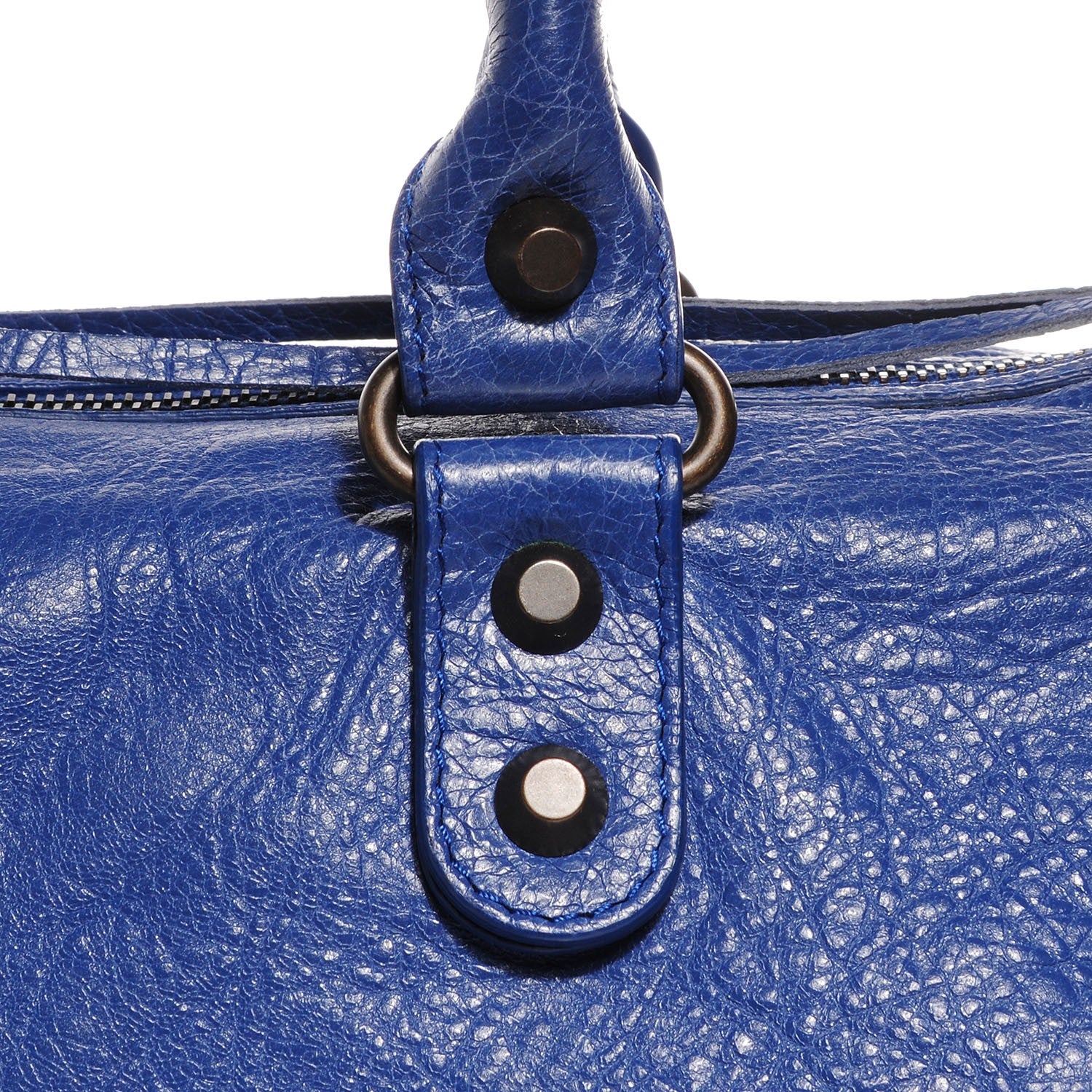 Balenciaga Agneau Classic Hardware Maxi Twiggy Bleuette 11 of 17