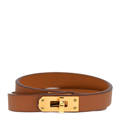 Hermes Swift Kelly Double Tour Bracelet T1 Gold 1 of 5