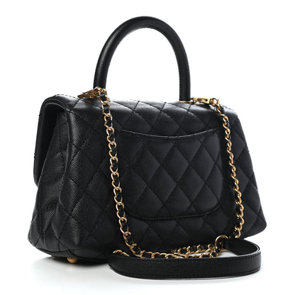 Chanel Caviar Quilted Mini Coco Handle Flap Black 3 of 9