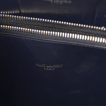 Saint Laurent Grained Calfskin Small Sac De Jour Petrol 8 of 13