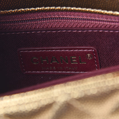 Chanel Metallic Caviar Quilted Mini Coco Handle Flap Gold 6 of 13