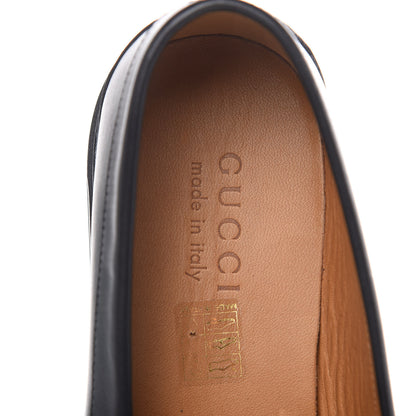 Gucci Calfskin Cirano Lux Mens Horsebit Lug Sole Loafers 7.5 Black 7 of 9