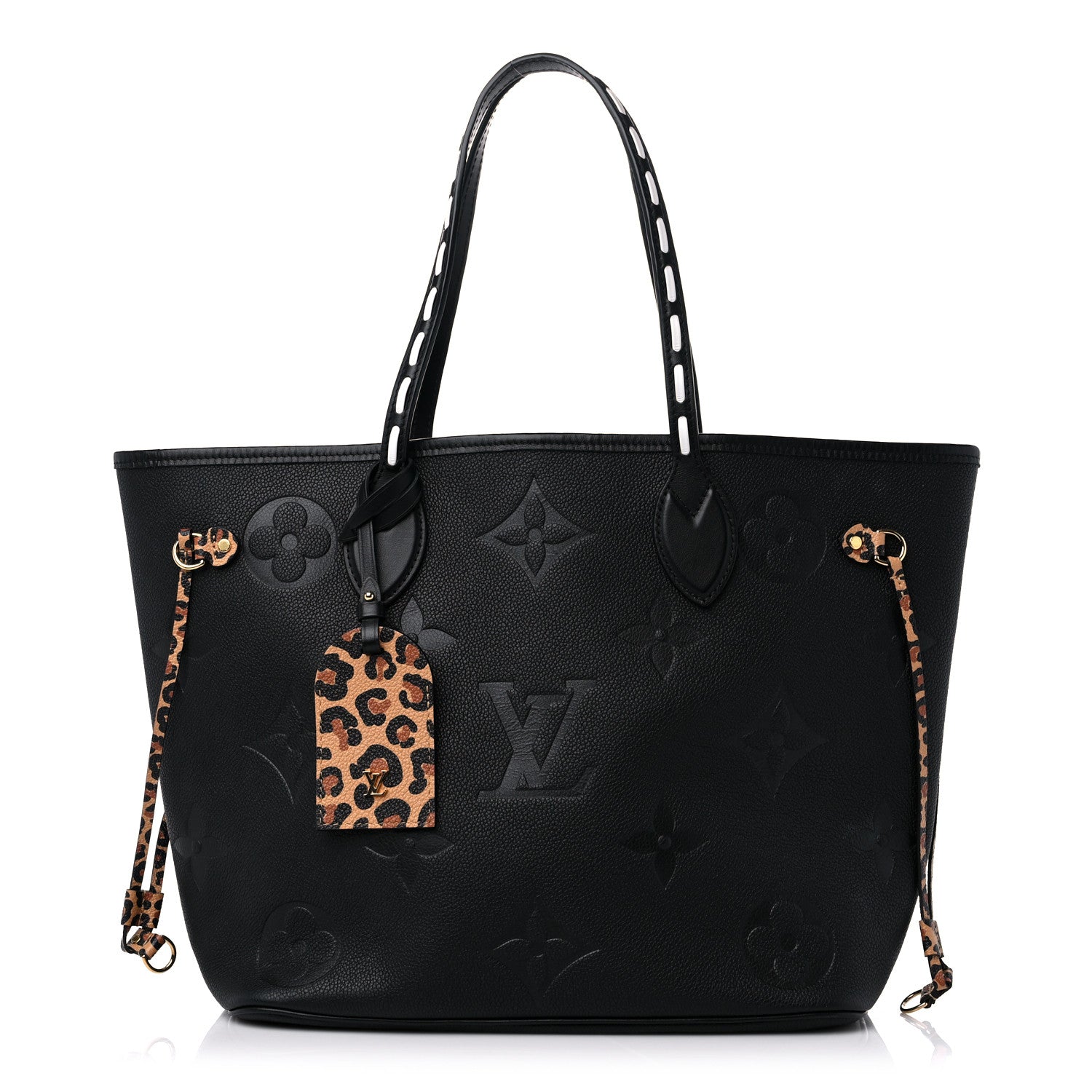 Louis Vuitton Empreinte Monogram Giant Wild At Heart Neverfull MM Black 1 of 8