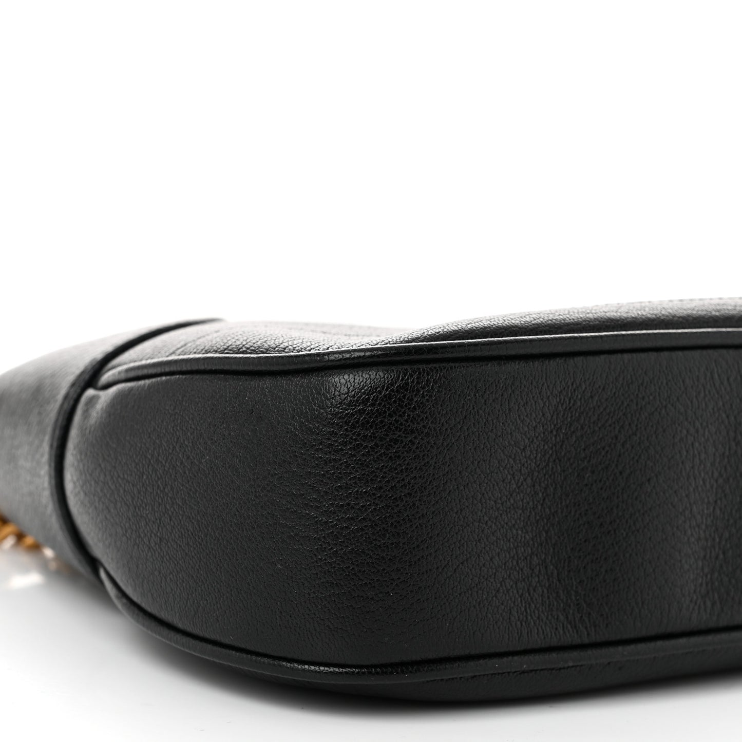 Goatskin Small Aphrodite Shoulder Bag Black