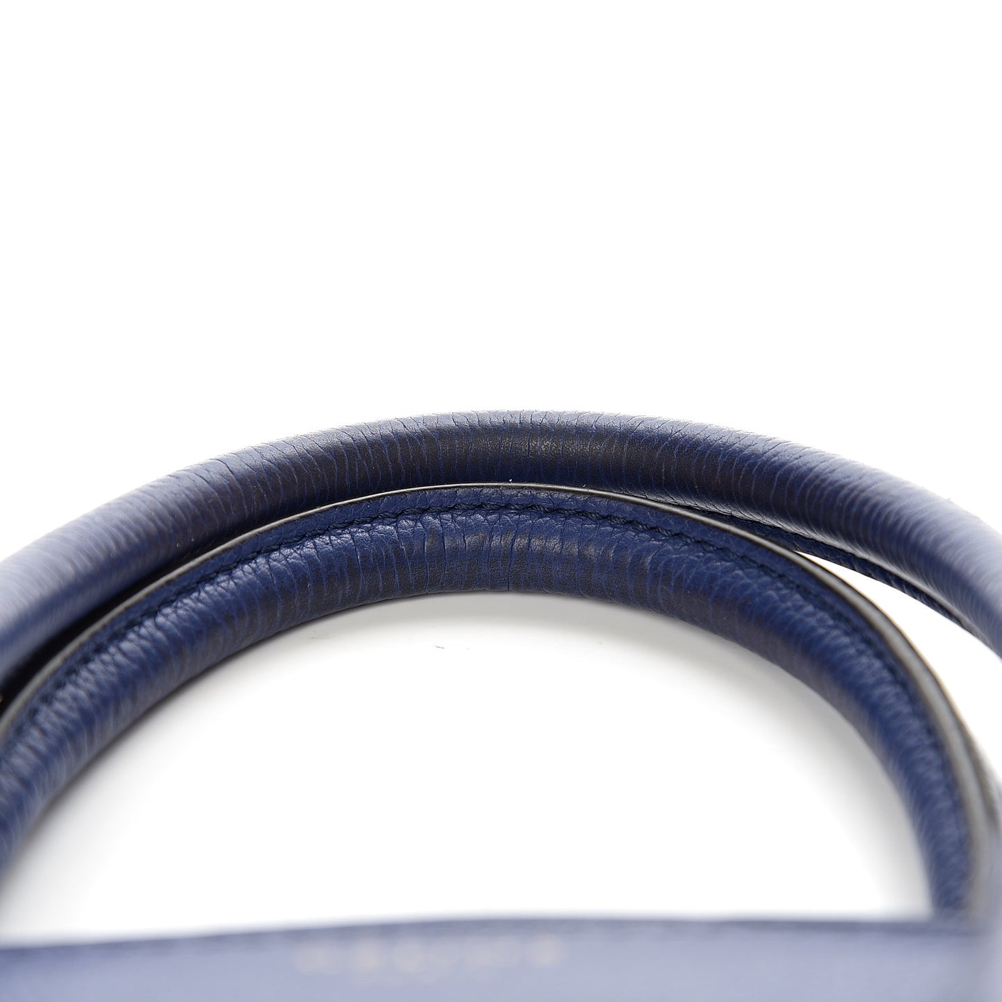 Drummed Calfskin Mini Luggage Indigo