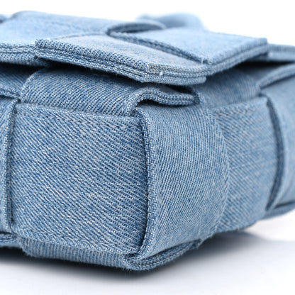 Bottega Veneta Denim Maxi Intrecciato Cassette Crossbody Bag Washed Indigo 9 of 9