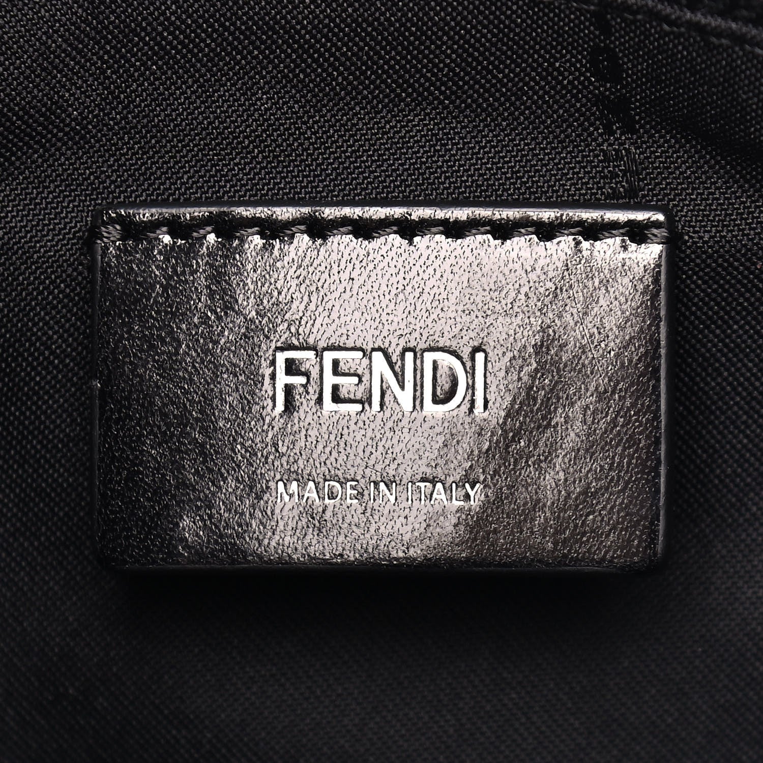 Fendi Nylon Vitello Elite Flamingo Granite Lightning Monster Eyes Vertical Tote Military Lavagna Multicolor 7 of 10