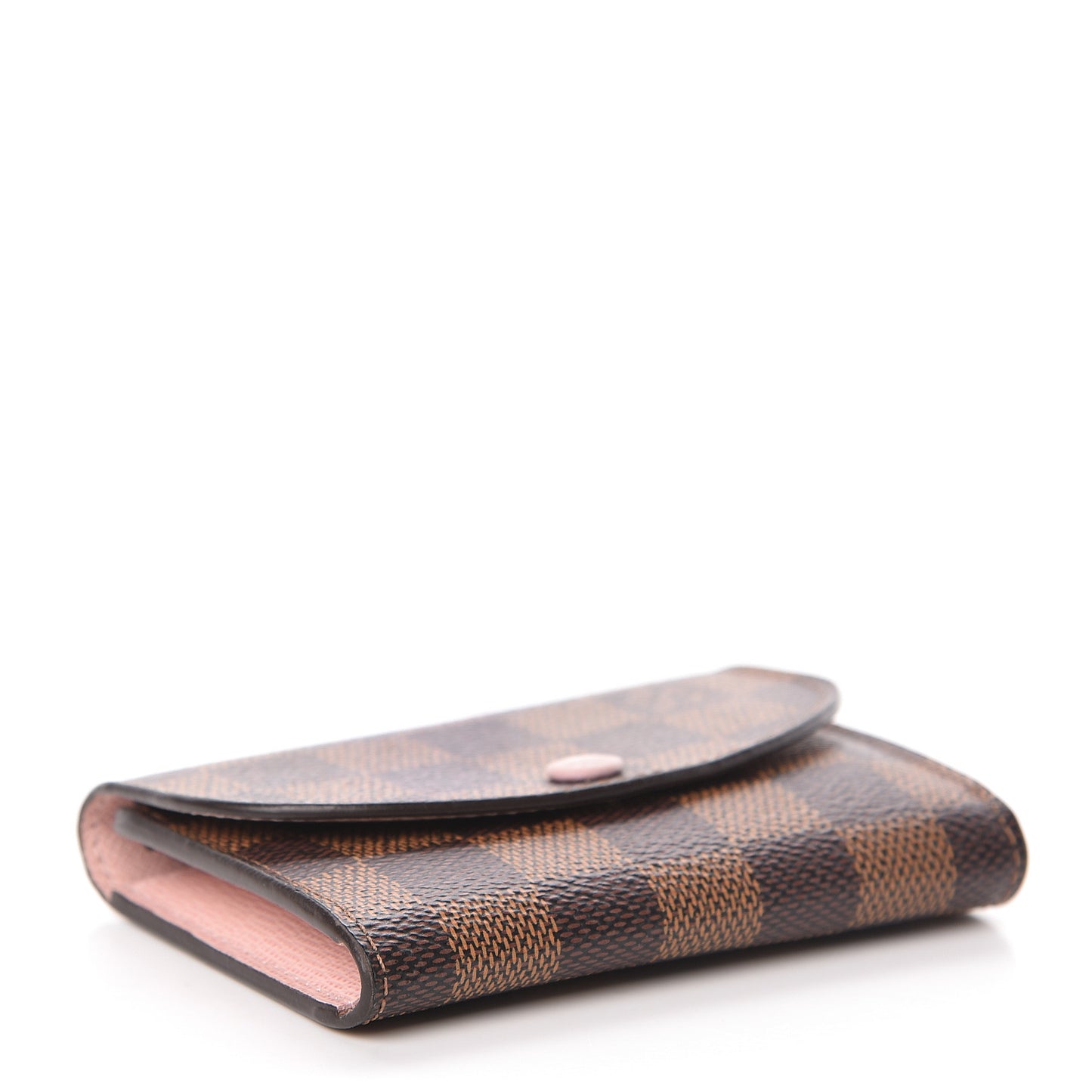 Damier Ebene Rosalie Coin Purse Rose Ballerine