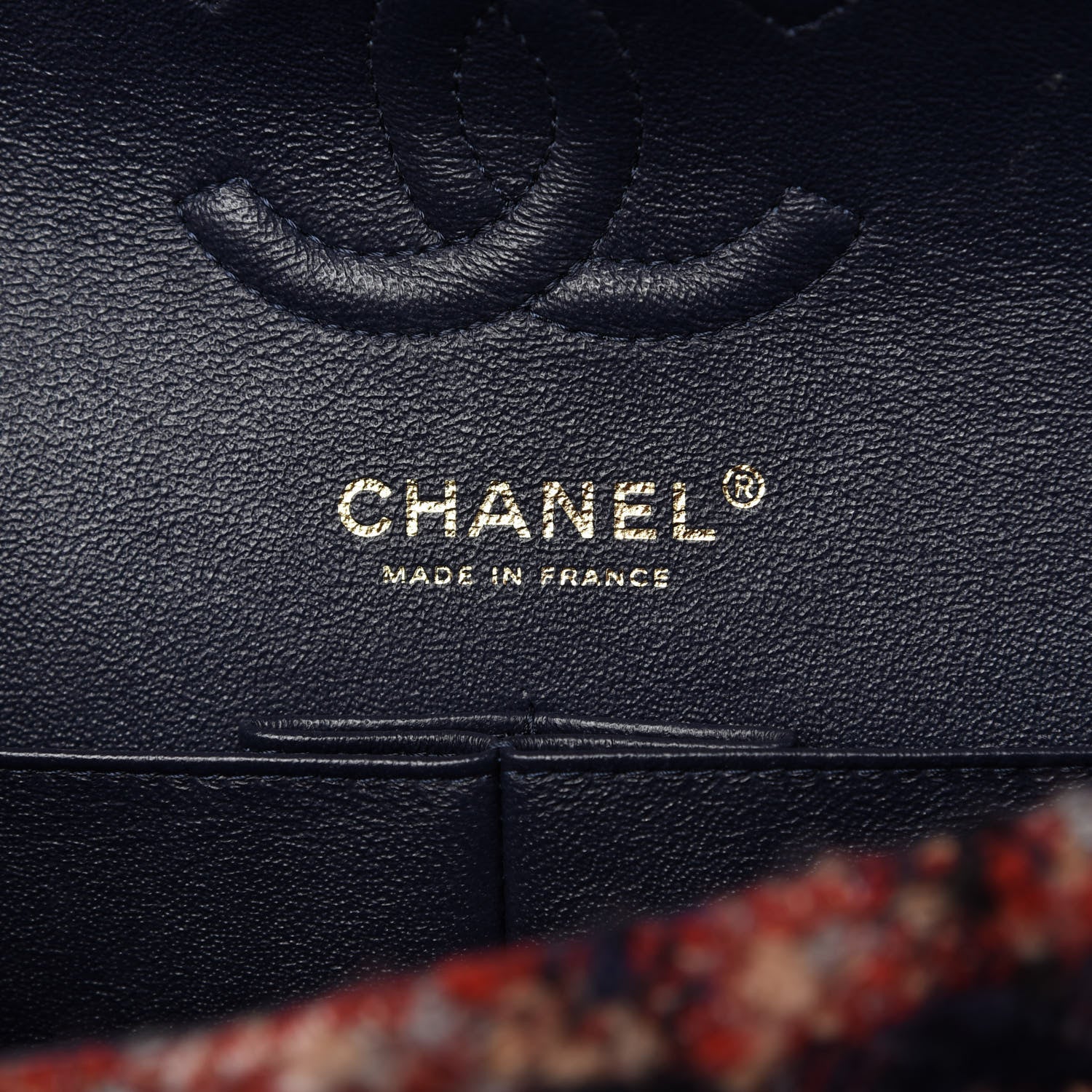 Chanel Tweed Braided Charms Small Double Flap Red Multicolor 8 of 10