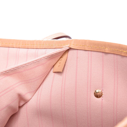 Louis Vuitton Damier Azur Neo Neverfull MM Rose Ballerine 8 of 15