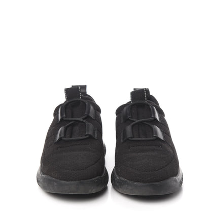 Hermes Mesh Technical Canvas Womens Team Sneakers 38 Black 2 of 8