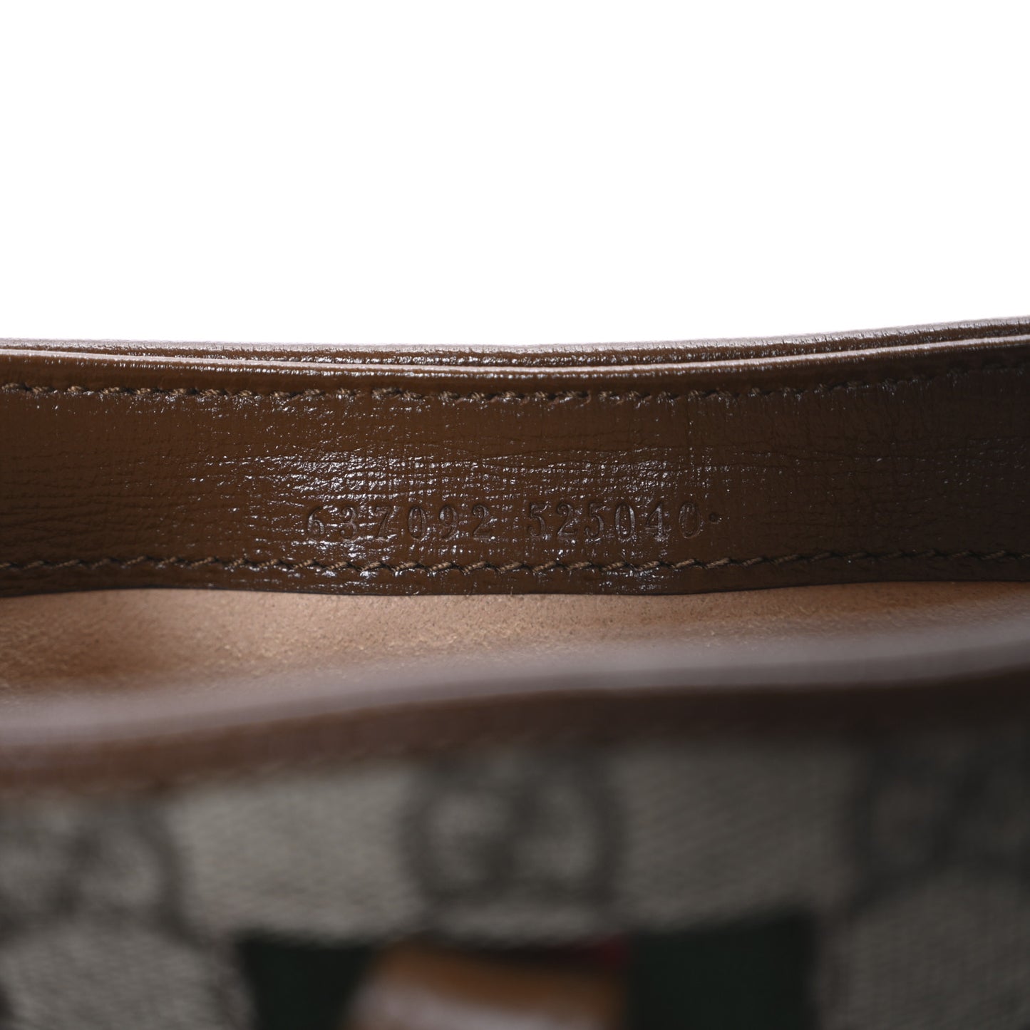 GG Supreme Monogram Azalea Calfskin Web Mini Jackie 1961 Hobo Beige Ebony Brown Sugar