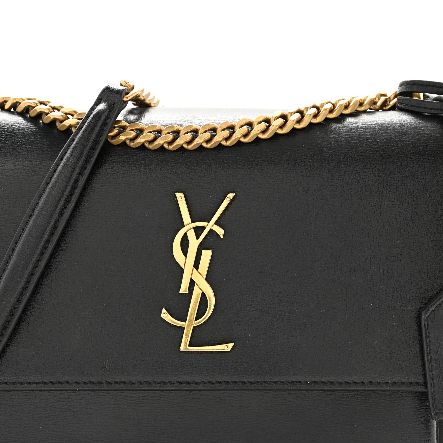 Saint Laurent Calfskin Medium Monogram Sunset Black 7 of 11