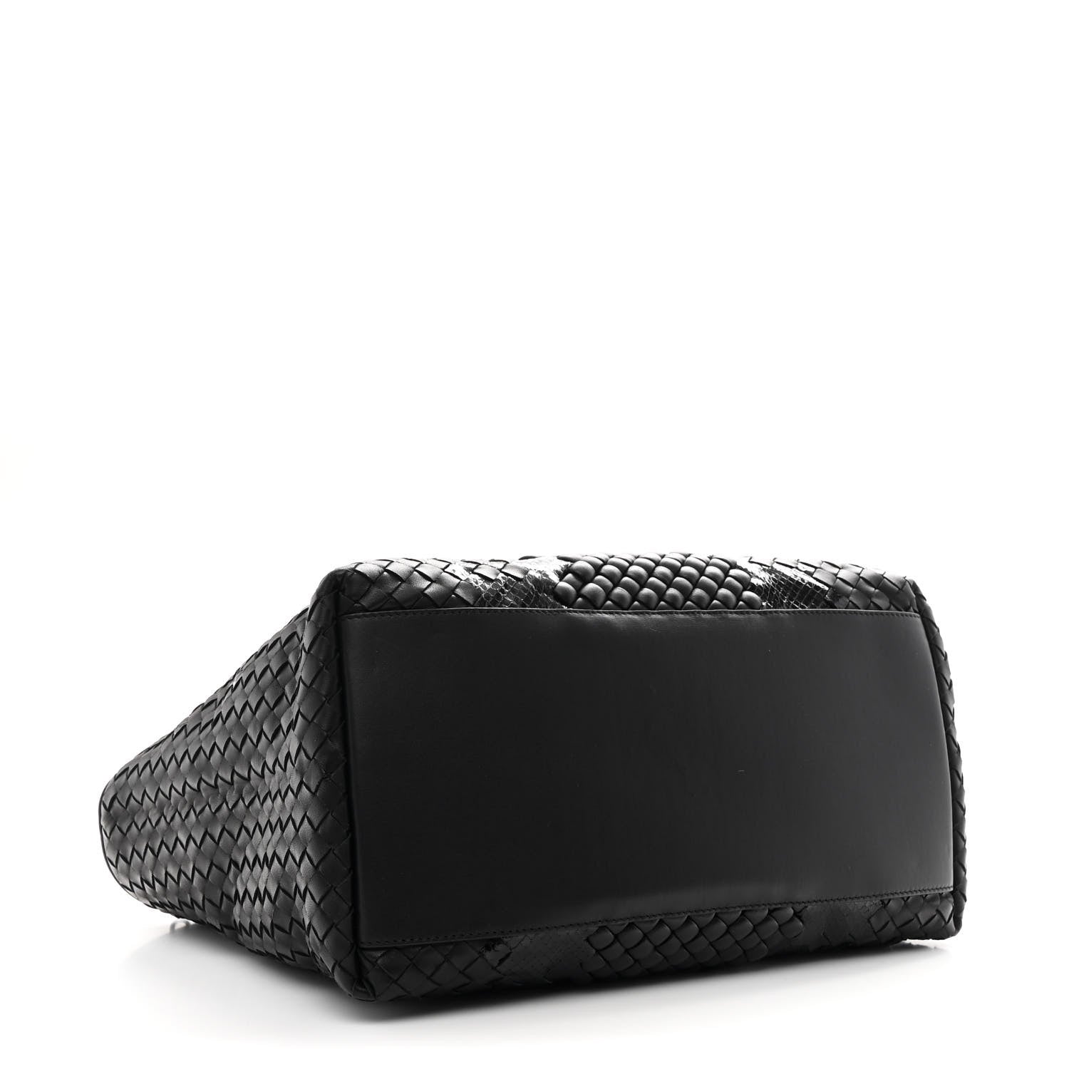 Bottega Veneta Nappa Ayers Intrecciato Medium Seamless Tote Black 4 of 10