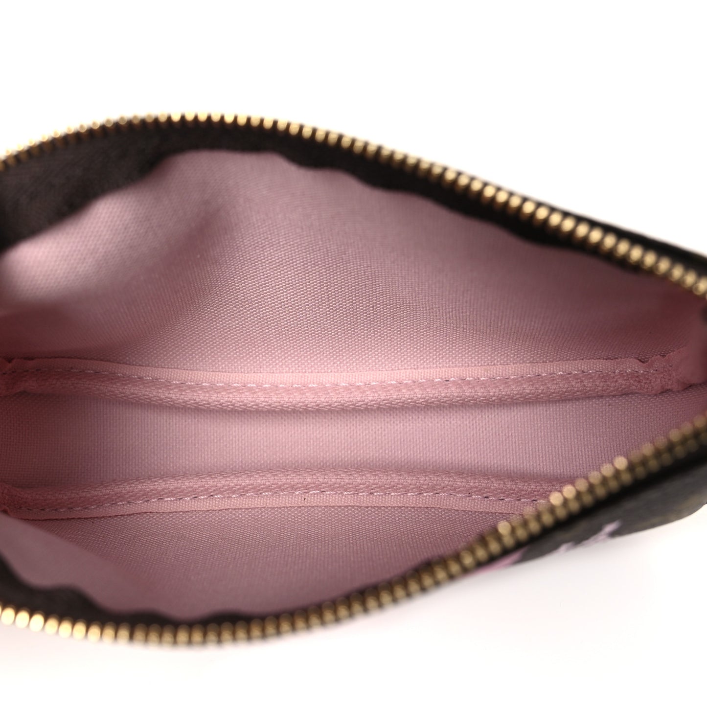Monogram V Porto Cervo Mini Pochette Accessories Rose Ballerine