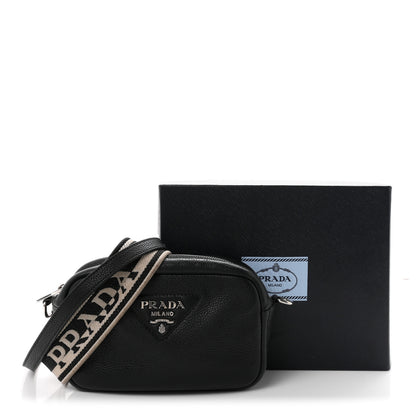 Prada Vitello Daino Soft Camera Crossbody Black 11 of 11
