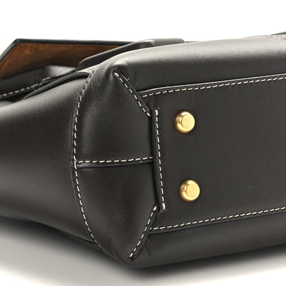 Bottega Veneta French Calfskin Maxi Intrecciato Small Arco Black 9 of 9