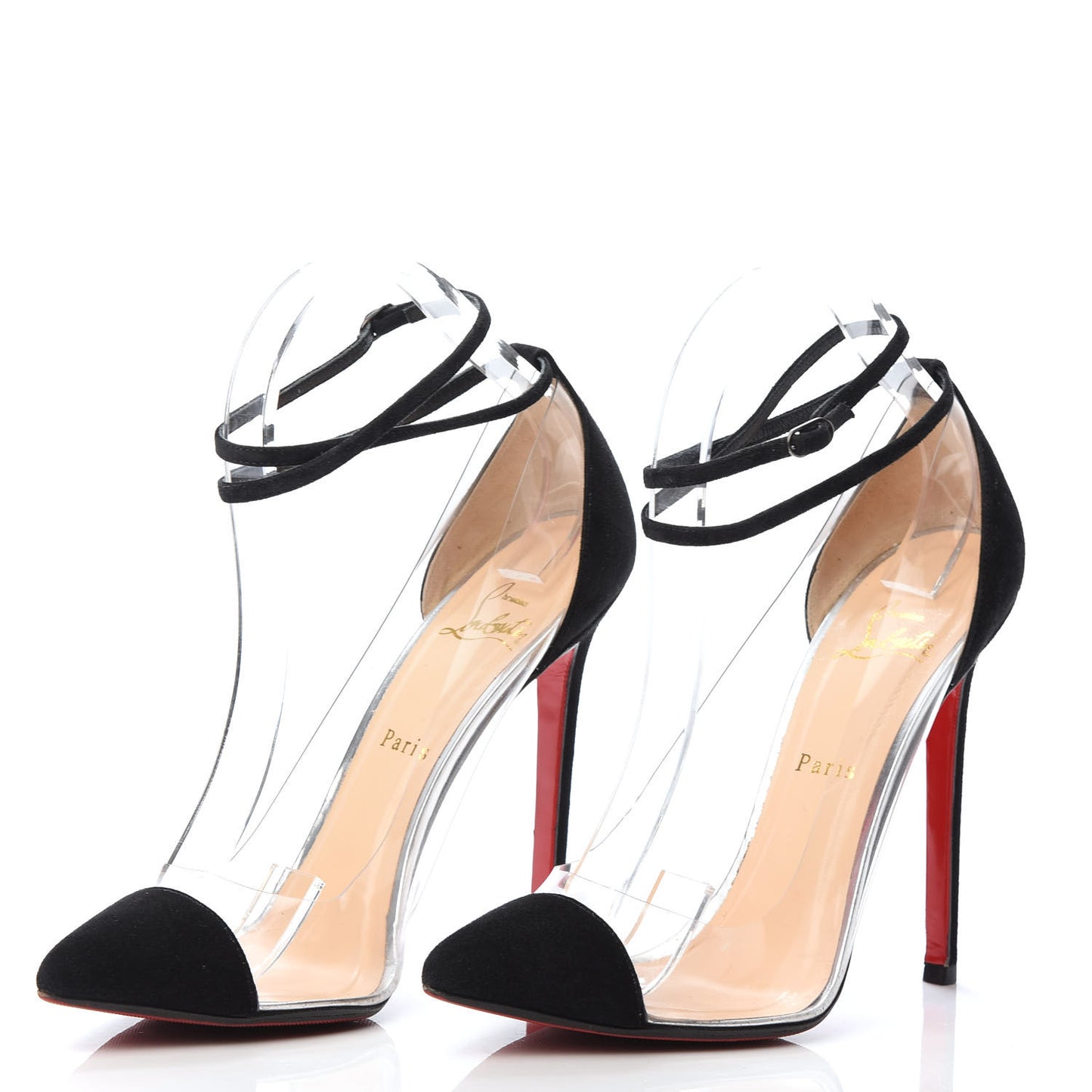 Veau Velours PVC Un Bout 120 Pumps 39.5 Black