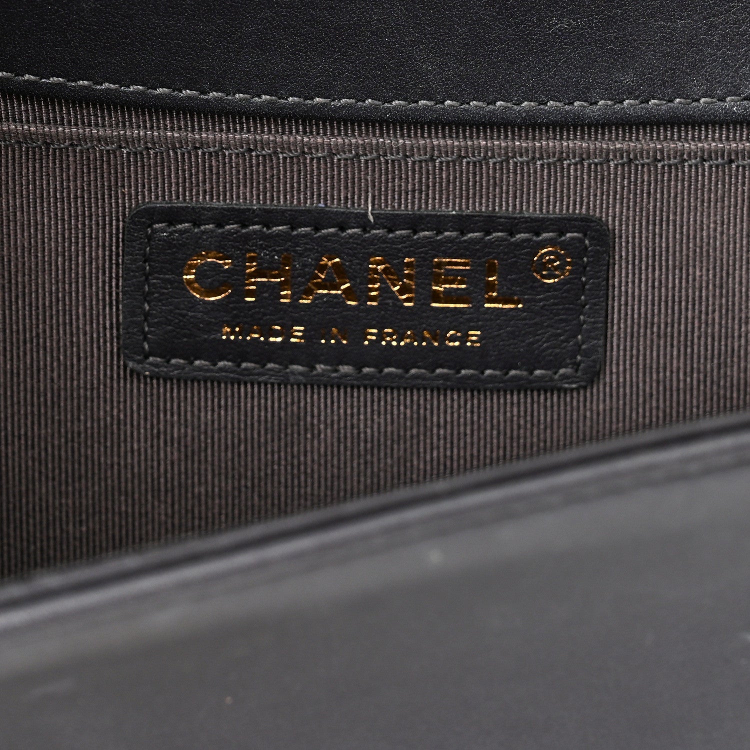 Chanel Calfskin Quilted Medium Boy Flap Dark Grey 5 of 14