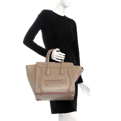 Celine Smooth Calfskin Mini Luggage Beige 2 of 10