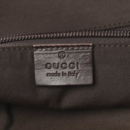 Gucci Monogram Calfskin Perforated Medium Flat Messenger Bag Dark Brown 7 of 11