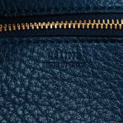 Celine Grained Calfskin Small Tie Knot Tote Denim 5 of 9