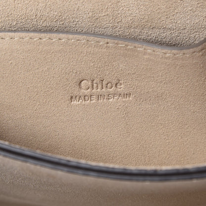 Chloe Suede Calfskin Small Faye Shoulder Bag Motty Grey 6 of 7