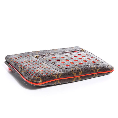 Louis Vuitton Monogram Perforated Pochette Plat Orange 4 of 7