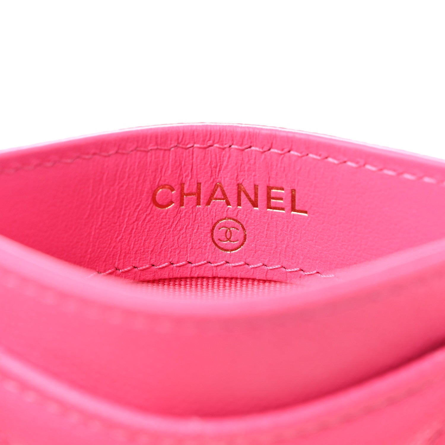 Chanel Caviar Quilted Card Holder Pink 6 of 9