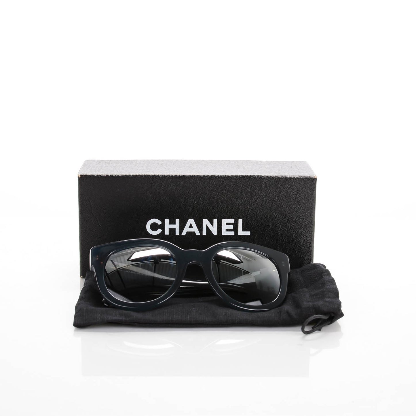Acetate Butterfly Signature CC Sunglasses 5358 Blue Grey
