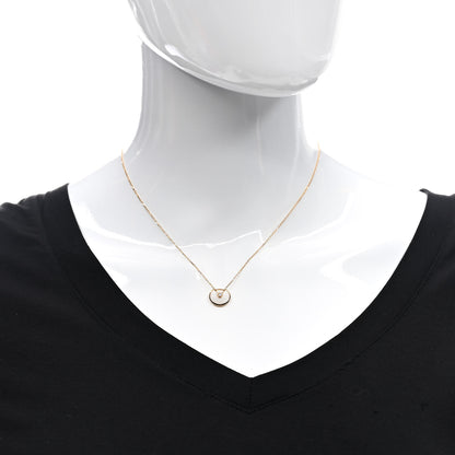 Cartier 18K Yellow Gold Diamond Mother of Pearl XS Amulette de Cartier Pendant Necklace 2 of 6