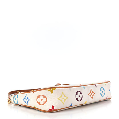 Louis Vuitton Monogram Multicolor Pochette Accessories White 3 of 4