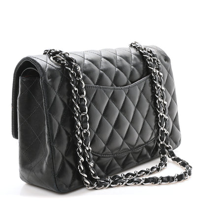 Chanel Lambskin Quilted Medium Double Flap Black 3 of 10