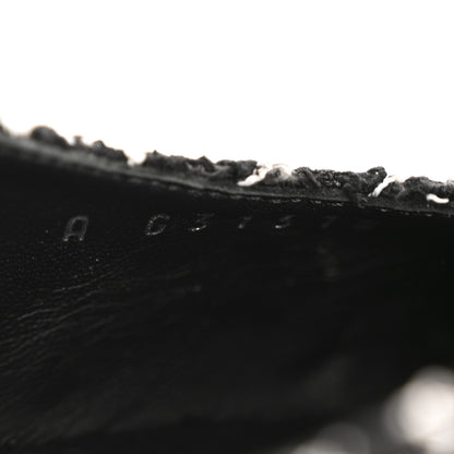 Chanel Tweed Grosgrain Cap Toe CC Slingback Pumps 39 Black White 9 of 11