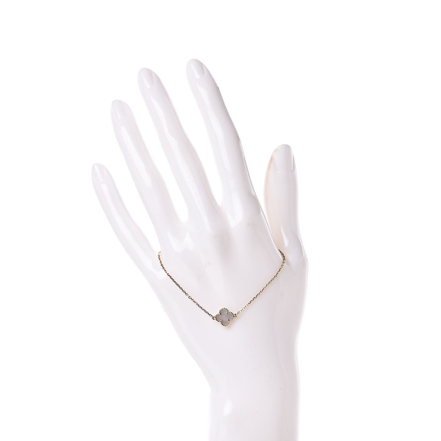 18K Yellow Gold Mother of Pearl Sweet Alhambra Bracelet